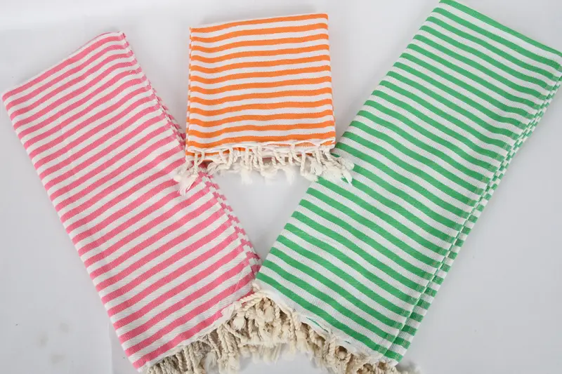 Turkish Tea Towel, Personalized Gift, Boyfriend Christmas Gift, First Wedding Anniversary Gift, Monogram Kitchen Towel, 40x18 Cotton Striped Towel - 8