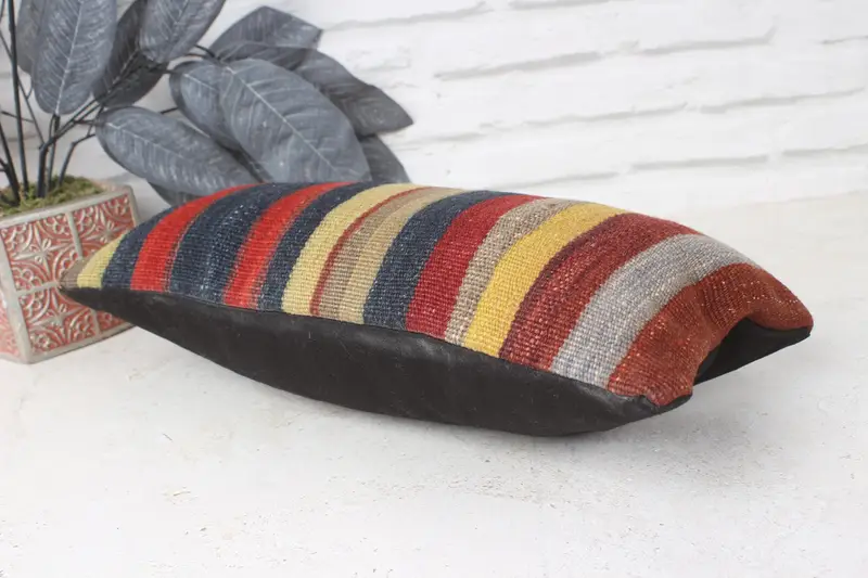 Gift Pillow, Pillow, Boho Pillow Sham Cover, Bolster Throw Cushion Case, Christmas Cushion, 8x16 Blue Cushion Cover, Boho Pillow - 6