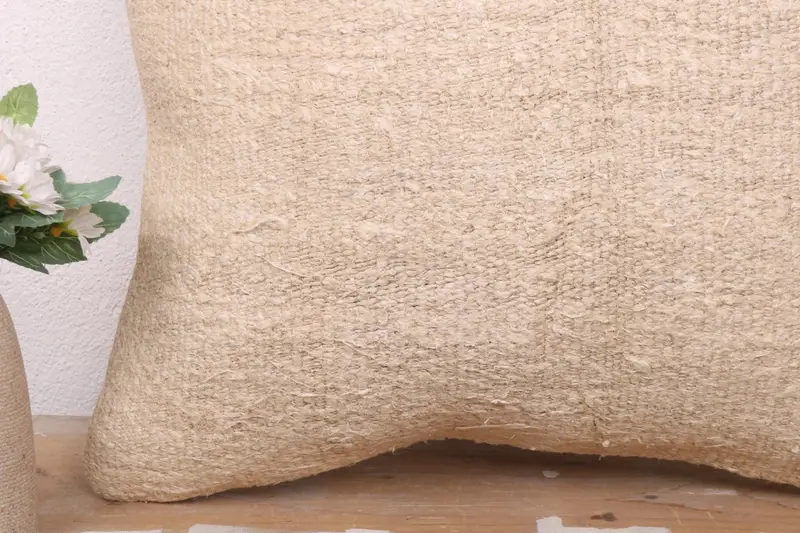 18x18 Beige Pillow Sham, Toss Pillow Sham, Pillow for Couch, Turkish Pillow, Pillow Sham, Hippie Throw Cushion Cover, Interior Designer Pillow - 3