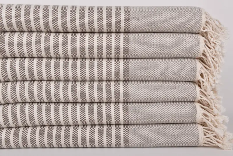 Eco-Friendly Turkish Towel, Christmas Favors, Turkish bath towel, Best Wedding Gift, Bachelor Gifts, Turkish beach towel, 76x40 Cotton Striped Towel - 2