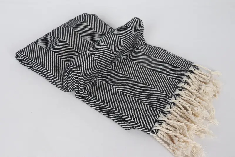 Bath towel, Bachelor Bachelorette Party Favors, Memorial Gift, 70x40 Cotton Herringbone Towel, Monogram Towels, Summer Towel, Best Beach Towel - 6