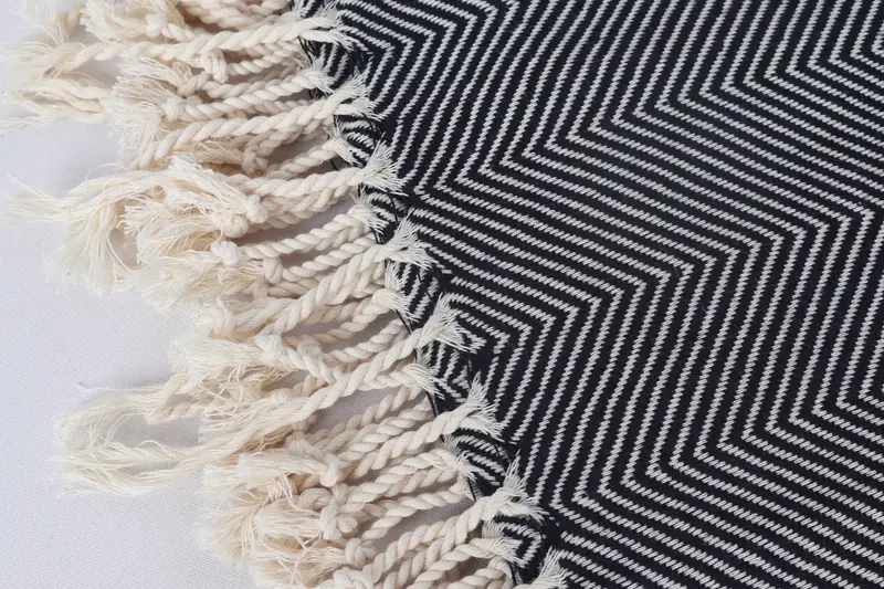 Bath towel, Bachelor Bachelorette Party Favors, Memorial Gift, 70x40 Cotton Herringbone Towel, Monogram Towels, Summer Towel, Best Beach Towel - 7