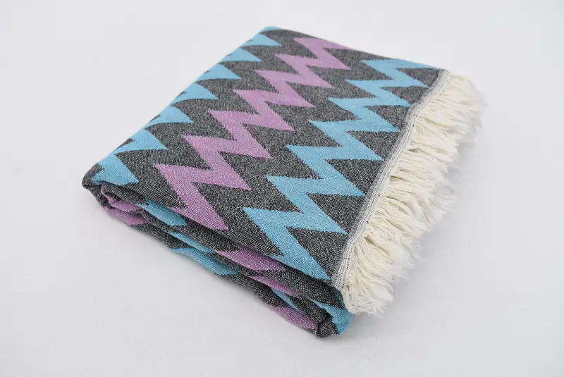 Personalized Turkish Towel, 70x40 Cotton Zigzag Design Towel, Turkish Towel Beach, Personalized Gift For Her, Bachelorette Party Gifts Bridesmaids - 4
