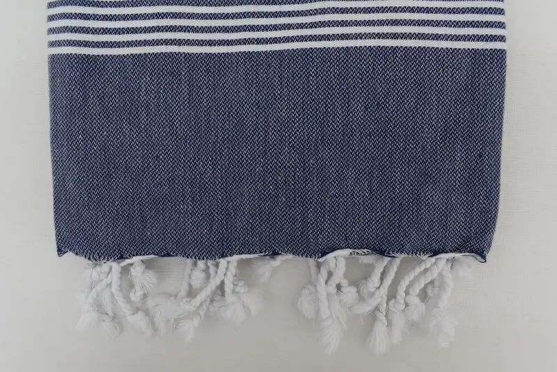 Best Friend Christmas Gift, Handmade Gift, Quick-dry peshtemal, Quick-dry travel peshtemal towel, Bridesmaid Gift, 70x40 Cotton Striped Towel - 3