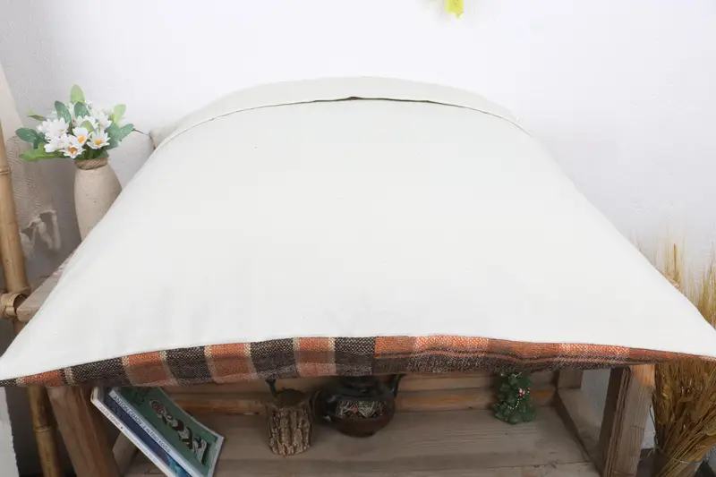 Garden Cushion Cover, Turkish Pillow, Ethnic Throw Cushion Cover, 24x24 Brown Pillow Sham, Pillow Cover, Handmade Kilim Cushion, Boho Pillow - 7