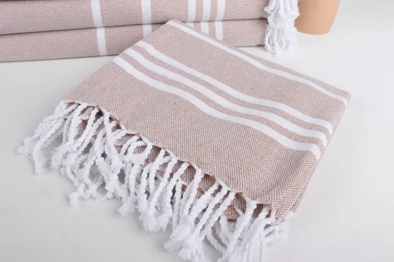 70x40 Cotton Striped Towel, Gift For Best Friend, Bridesmaid Gifts, Hammam towel, Bachelorette Party Gifts Bridesmaids, Beach Towel Monogram - 5