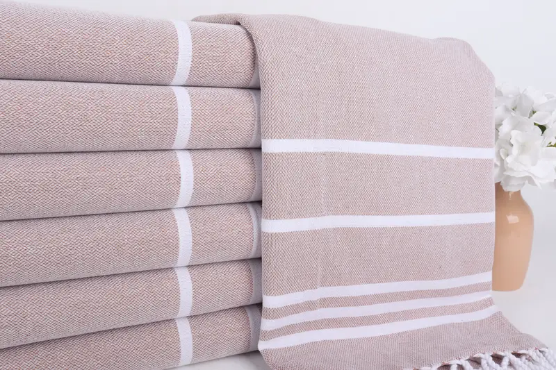 70x40 Cotton Striped Towel, Gift For Best Friend, Bridesmaid Gifts, Hammam towel, Bachelorette Party Gifts Bridesmaids, Beach Towel Monogram - 2