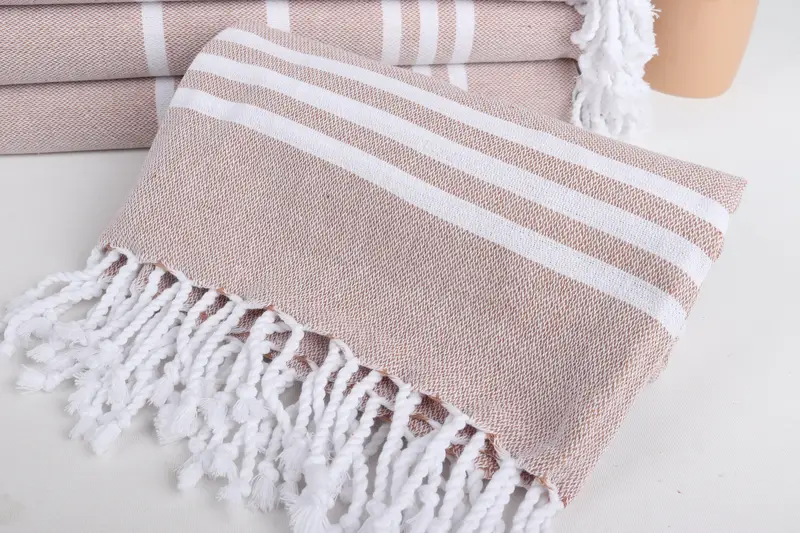 70x40 Cotton Striped Towel, Gift For Best Friend, Bridesmaid Gifts, Hammam towel, Bachelorette Party Gifts Bridesmaids, Beach Towel Monogram - 4