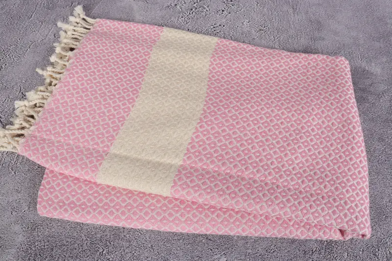 Monogram Turkish Towel, Turkish bath towel for spa, Anniversary Gift For Her, 70x40 Cotton Geometric Towel, Wedding Gifts Towel, Large Turkish Towel - 6
