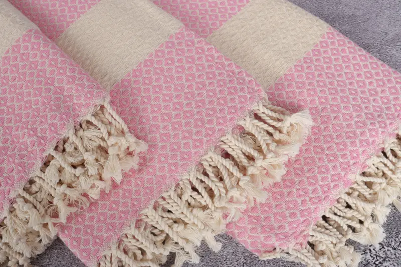 Monogram Turkish Towel, Turkish bath towel for spa, Anniversary Gift For Her, 70x40 Cotton Geometric Towel, Wedding Gifts Towel, Large Turkish Towel - 5