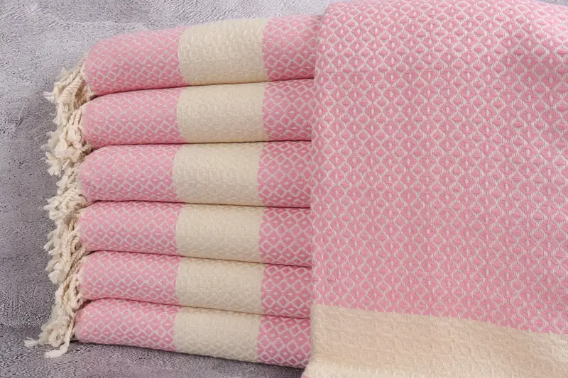 Monogram Turkish Towel, Turkish bath towel for spa, Anniversary Gift For Her, 70x40 Cotton Geometric Towel, Wedding Gifts Towel, Large Turkish Towel - 1