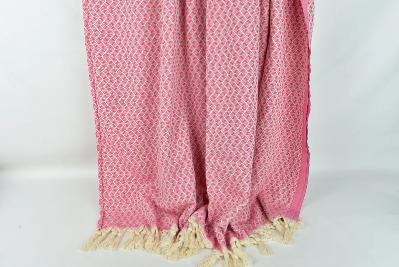 Throw Blanket, Monogram Beach Blanket, Turkish Beach Blanket, Grandma Gift, Custom Blanket, 96x92 Cotton Herringbone Towel, Throw Blanket Couch - 8