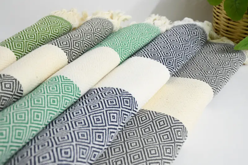 36x20 Cotton Diamond Towel, Summer Gift, Kitchen Towel, Gift For The Home Decor, Personalized Kitchen Towel, Handmade Gift, Monogram Kitchen Towel - 6