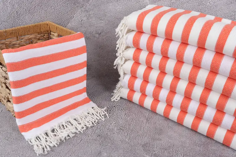 Hammam towel, Fringed Turkish peshtemal beach towel USA, Organic towel, Gift For Boyfriend, 70x36 Cotton Striped Towel, Custom Wedding Gifts - 3