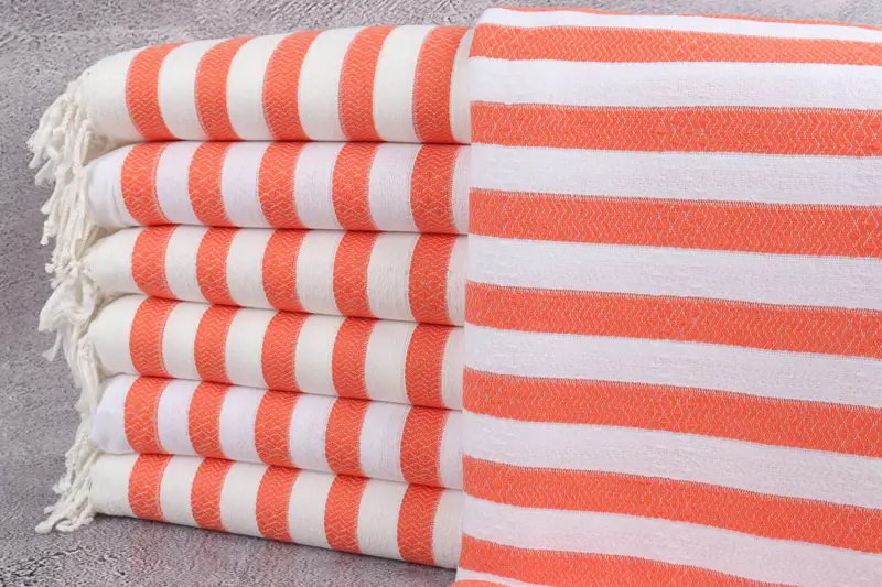 Hammam towel, Fringed Turkish peshtemal beach towel USA, Organic towel, Gift For Boyfriend, 70x36 Cotton Striped Towel, Custom Wedding Gifts - 1