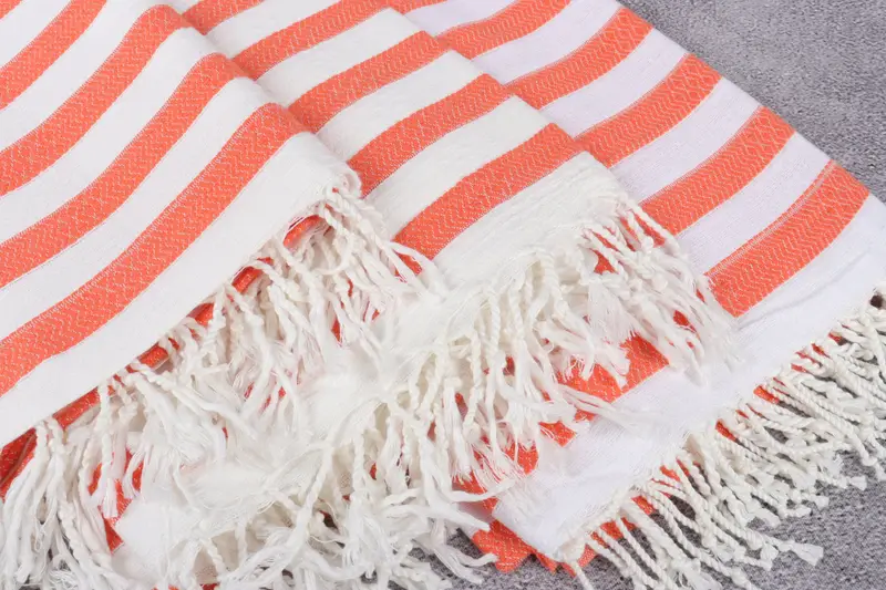 Hammam towel, Fringed Turkish peshtemal beach towel USA, Organic towel, Gift For Boyfriend, 70x36 Cotton Striped Towel, Custom Wedding Gifts - 5