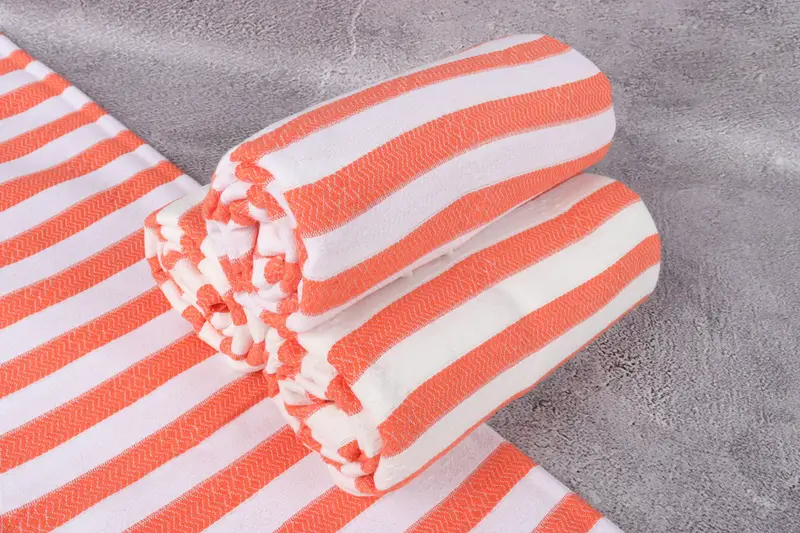 Hammam towel, Fringed Turkish peshtemal beach towel USA, Organic towel, Gift For Boyfriend, 70x36 Cotton Striped Towel, Custom Wedding Gifts - 7