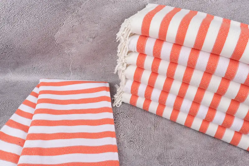 Hammam towel, Fringed Turkish peshtemal beach towel USA, Organic towel, Gift For Boyfriend, 70x36 Cotton Striped Towel, Custom Wedding Gifts - 2