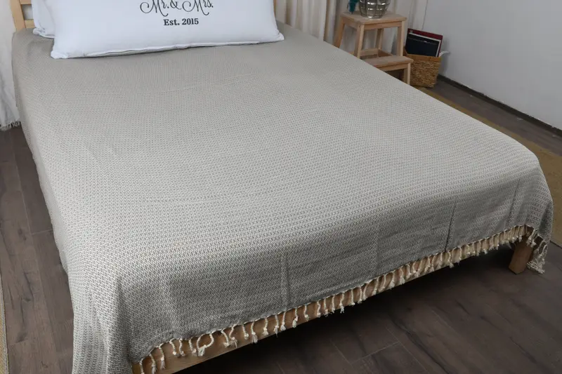 96x80 Cotton Diamond Towel, Turkish Cotton Blanket, Custom Blanket, Memorial Gift, Housewarming Gift, Personalized Gifts, Family Gift Basket - 8
