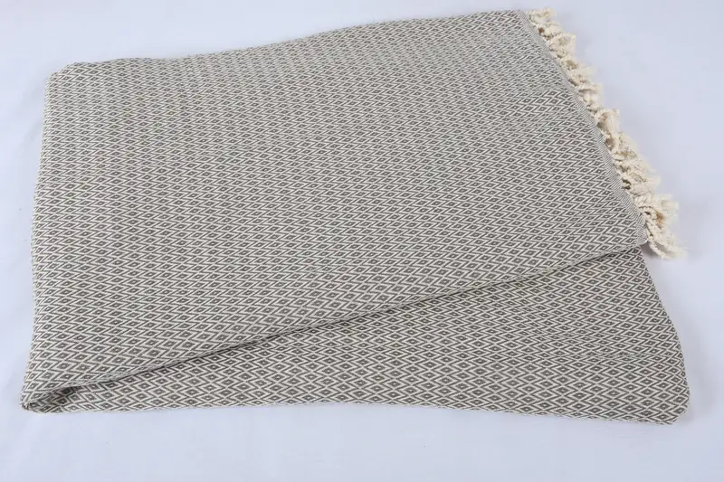 96x80 Cotton Diamond Towel, Turkish Cotton Blanket, Custom Blanket, Memorial Gift, Housewarming Gift, Personalized Gifts, Family Gift Basket - 5