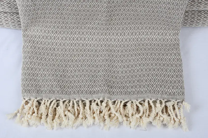96x80 Cotton Diamond Towel, Turkish Cotton Blanket, Custom Blanket, Memorial Gift, Housewarming Gift, Personalized Gifts, Family Gift Basket - 2