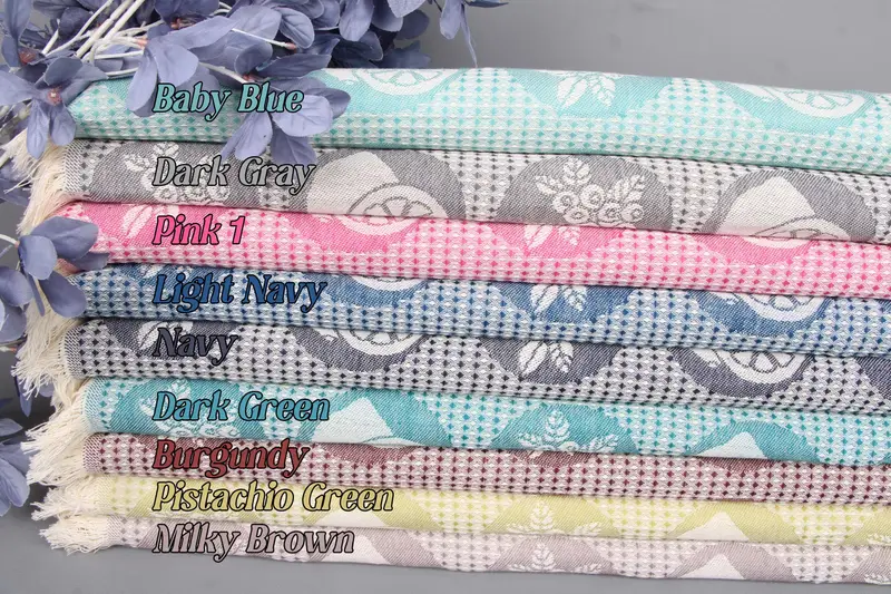 Wedding Gift Towel Fruits Patterned Cotton Hand Towel, 20x28