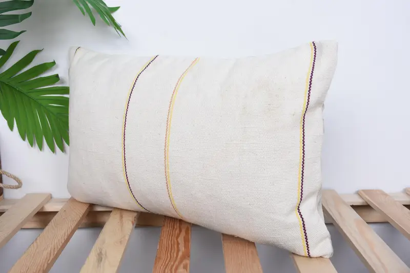 Gift Pillow, Outdoor Pillow, Pet Cushion Cover, 12x20 White Cushion Case, Throw Kilim Pillow, Turkish Kilim Pillow, Pillow Case - 5