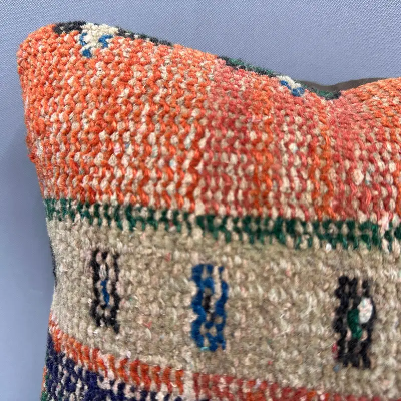 Pillow Sham, Interior Designer Pillow, Tapestry Cushion, Gift Pillow, 12x12 Blue Pillow Cover, Decorative Throw Pillow, Pillow for Sofa - 5