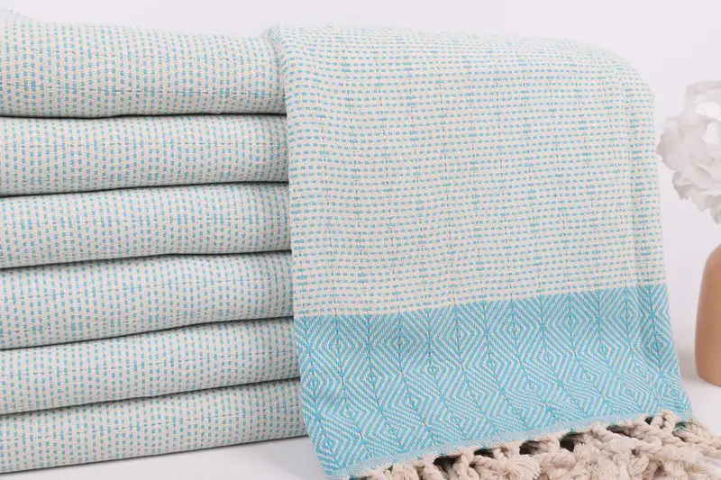 70x40 Cotton Diamond Towel, Turkish Beach Towel Personalized, Fouta towel, Personalized Towel, Grandma Gift, Gym Towel, Bachelorette Gifts - 2