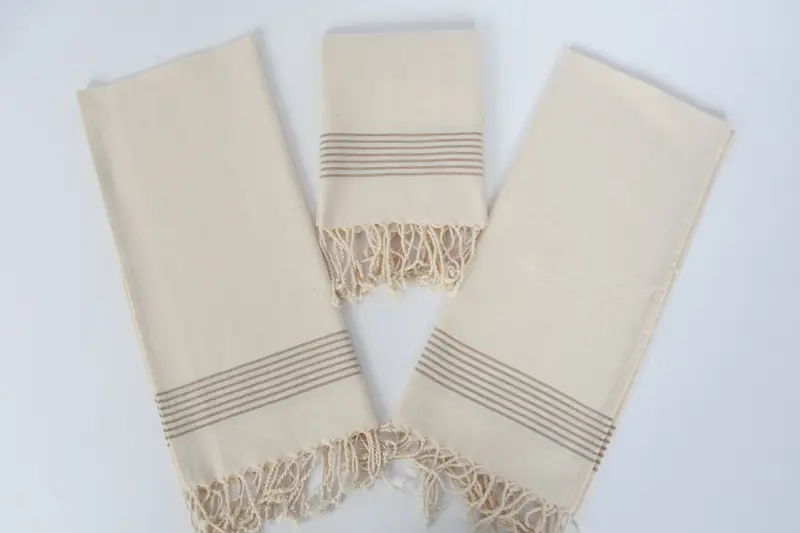 Custom Hand Towel, 36x18 Linen Striped Towel, Best Wedding Gift, Organic Tea Towel, Personalized Dish Towel, Home Gift, Bathroom Towels, Gym Towel - 6