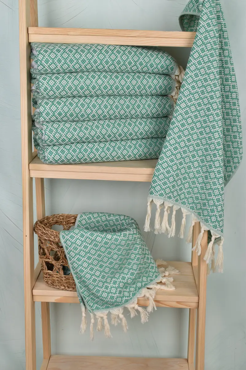 Bathroom Towels, Turkish Towel Hand Towel, Wedding Favors, Towel With Name, Valentine Day Gift For Her, Family Gift, 38x20 Cotton Diamond Towel - 3