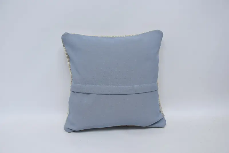Pillow Cover, Decorative Bolster Cushion Cover, Antique Pillows, Pet Pillow, Kilim Cushion Sham, 16x16 White Pillow, Pillow for Couch - 6