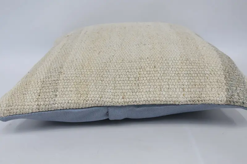 Pillow Cover, Decorative Bolster Cushion Cover, Antique Pillows, Pet Pillow, Kilim Cushion Sham, 16x16 White Pillow, Pillow for Couch - 5