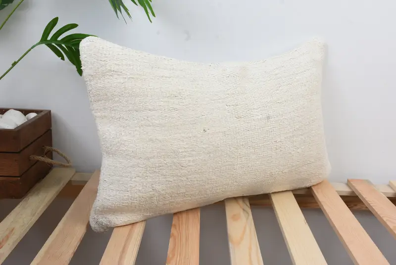 Custom Pillow Cover, Interior Designer Pillow, Bolster Throw Pillow Case, Pillow Sham, 12x20 White Pillow Sham, Turkish Kilim Pillow, Turkish Pillow - 4