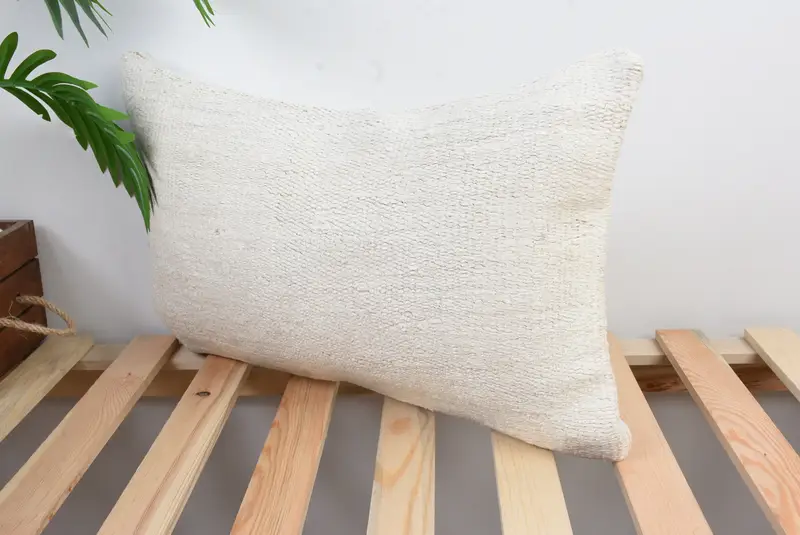 Custom Pillow Cover, Interior Designer Pillow, Bolster Throw Pillow Case, Pillow Sham, 12x20 White Pillow Sham, Turkish Kilim Pillow, Turkish Pillow - 5