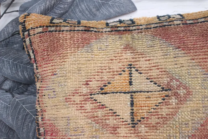 Kilim Pillow Cover, Pillow for Couch, 14x14 Red Pillow Sham, Vintage Kilim Pillow Pillow Cover, Throw Kilim Pillow, Bed Pillow Case, Pillow Cover - 2