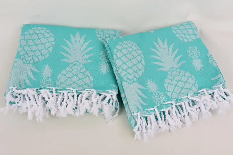 Bachelorette Party Favor, Peshtemal Towel, 70x36 Cotton Pineapple Design Towel, Personalized Towel, Best Wedding Gift, Embroidery Towel, Beach towel - 7