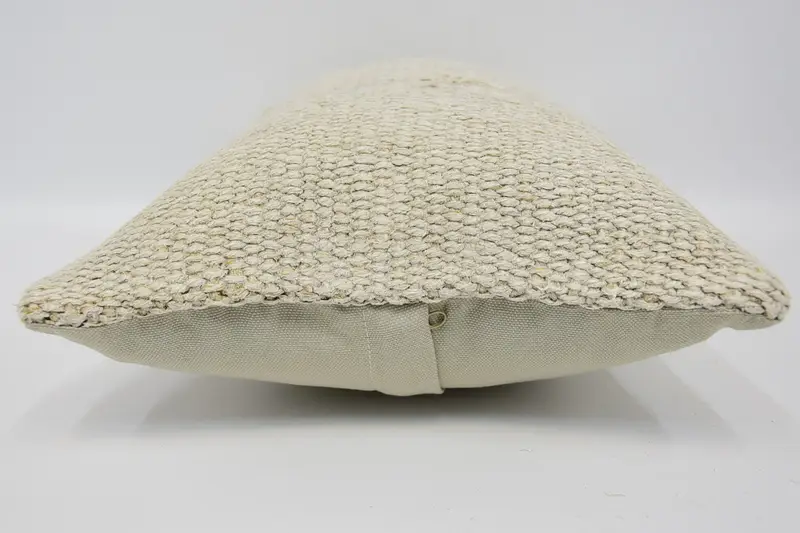 12x20 Beige Cushion Cover, Cushion Cover, Indoor Cushion Case, Handmade Kilim Cushion, Vintage Pillow, Vintage Kilim Pillow, Tapestry Cushion Case - 5