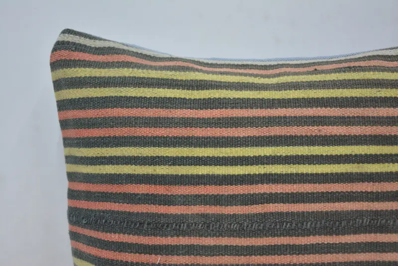 Cushion Cover, Interior Designer Pillow, 14x14 Yellow Pillow Cover, Turkish Kilim Pillow, Turkish Pillow, Retro Cushion Case - 2