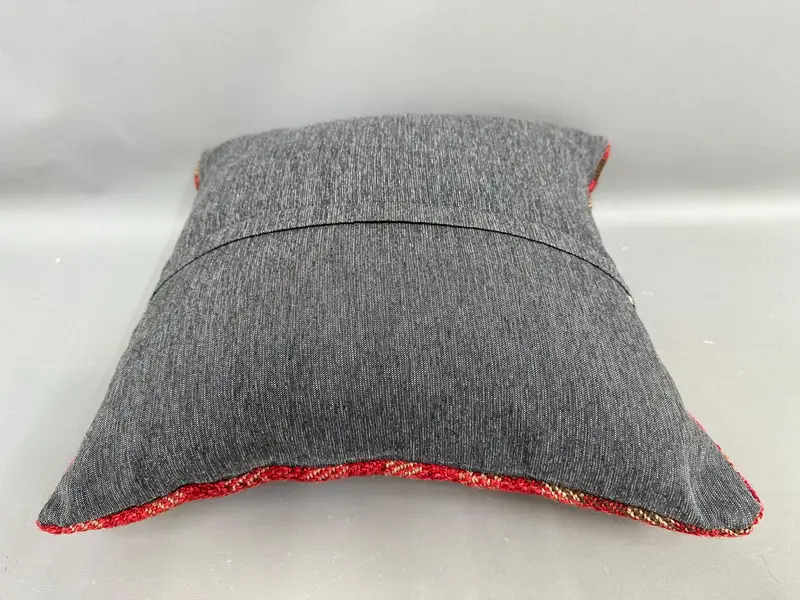 Pillow, Outdoor Cushion Cover, Vintage Kilim Pillow, Home Decor Pillow, Ethnical Kilim Rug Pillow, 18x18 Beige Pillow Case, Bed Cushion Cover - 7