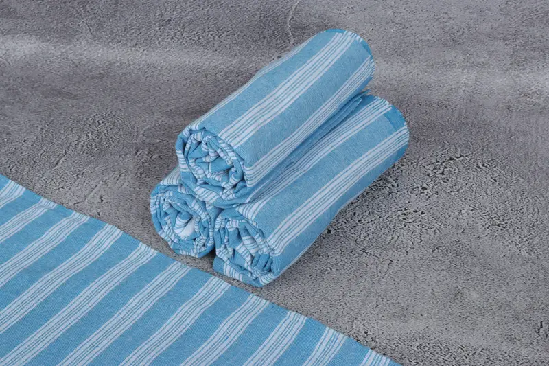 Pool Towels, 70x40 Cotton Striped Towel, Boyfriend Christmas Gift, Eco-Friendly Turkish Towel, Soft towel, Embroidered Towel, Bridal Shower Favors - 8