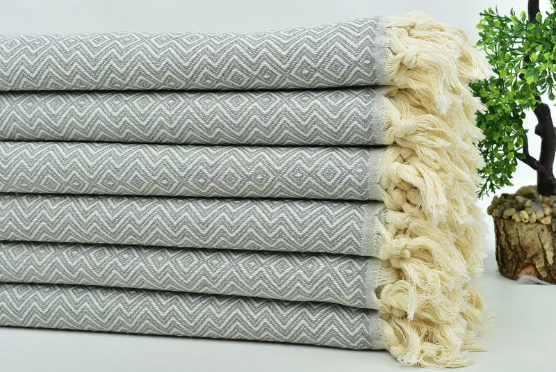 Girls Weekend Favors, Girl Trip Party Favor, Wedding Gift, Turkish beach towel, Welcome Wedding Gift, 70x38 Cotton Diamond Towel, Custom Gift - 3