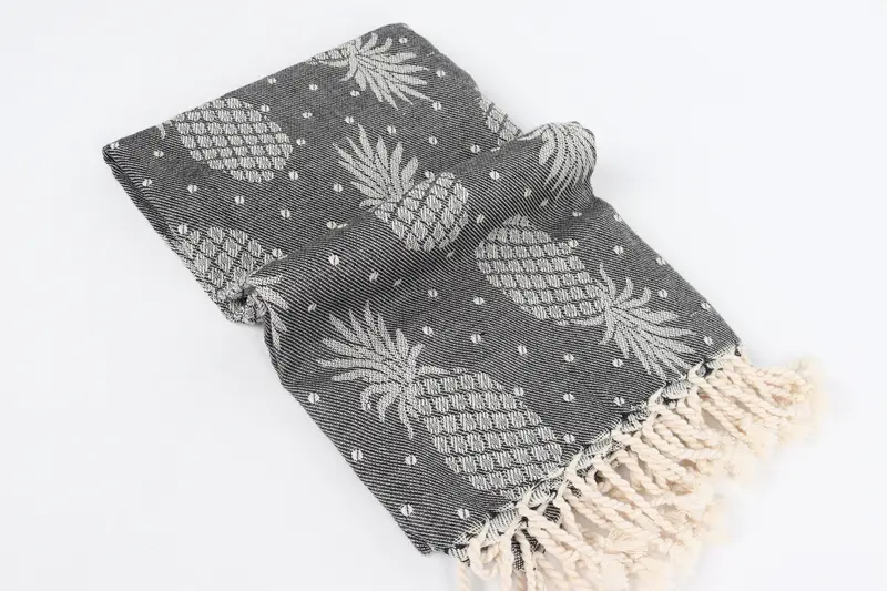 House Warming Gift, 80x40 Cotton Pineapple Design Towel, Custom Name Towel, Sand-free towel, Beach Towel Bulk, Personalized Bridesmaid Gift - 7