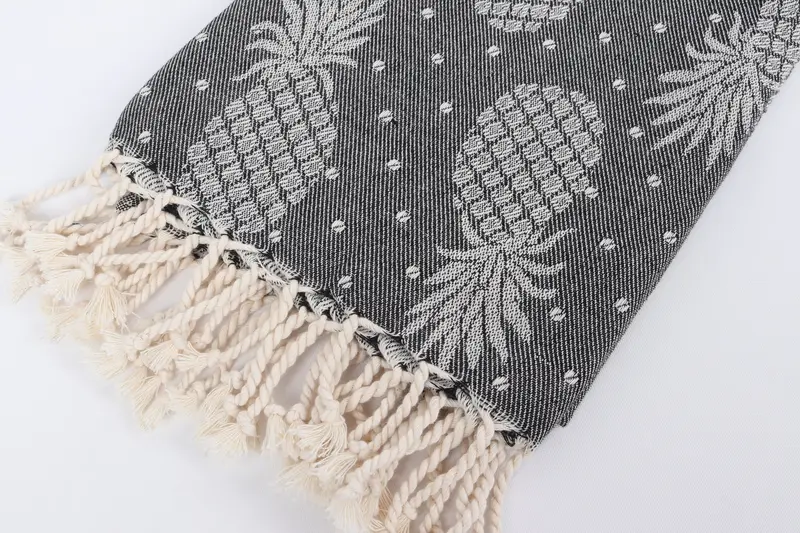 House Warming Gift, 80x40 Cotton Pineapple Design Towel, Custom Name Towel, Sand-free towel, Beach Towel Bulk, Personalized Bridesmaid Gift - 8