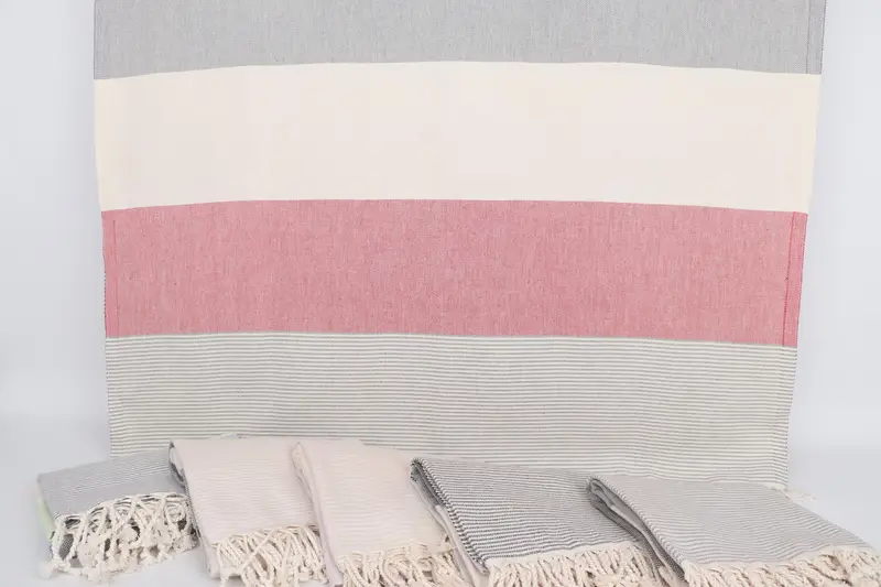 Organic Turkish towel, Custom Wedding Gifts, Turkish towel, 70x40 Cotton Striped Towel, Bachelorette Towel, Hammam Towel USA, Bridal Shower Gifts - 8