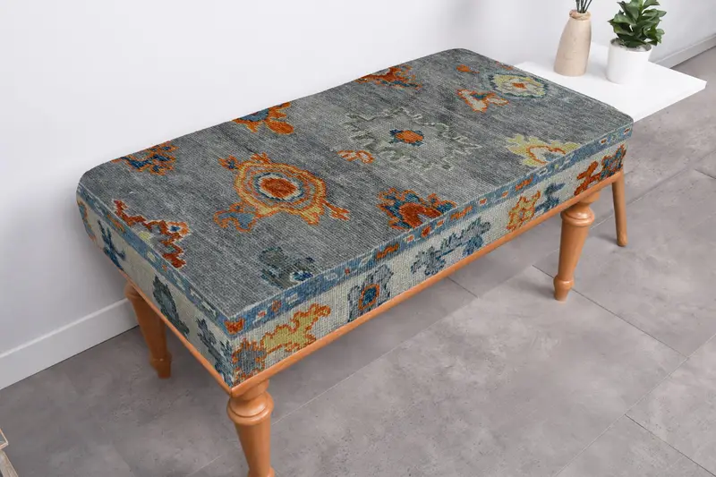 Katlanabilir Banko Chevron Desenli Modern Osmanlı Bankı