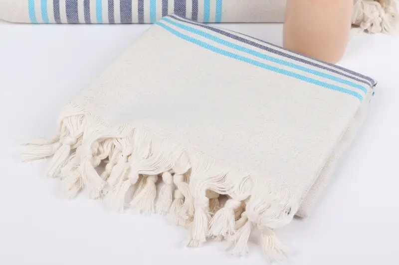 Bridal Shower Gift, 70x40 Linen Striped Towel, Wedding Gifts Towel, Personalized Gifts, Gift For Coworker, Thin and lightweight Turkish peshtemal - 5