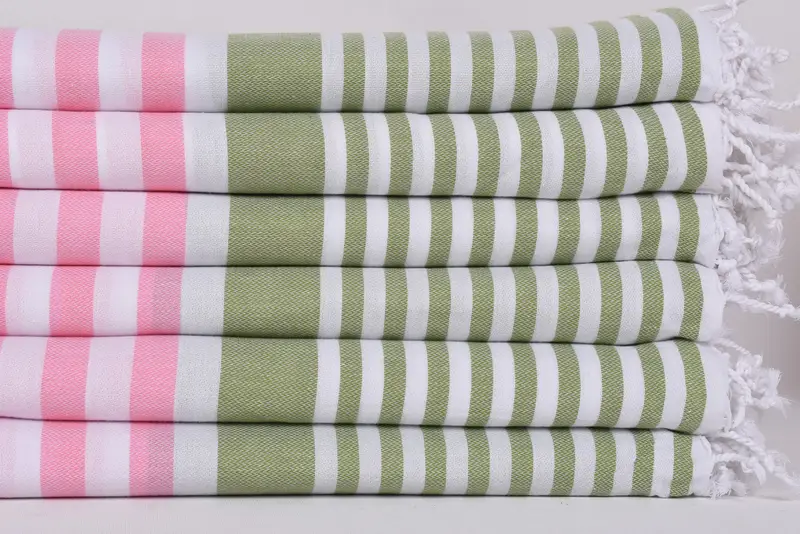 Schnell trocknendes Peshtemaltuch für Pool, Baumwolltuch, Wohnkulturgeschenke, leichtes türkisches Handtuch, Weihnachtsgeschenke, 68x36 Baumwollstreifentuch - 3