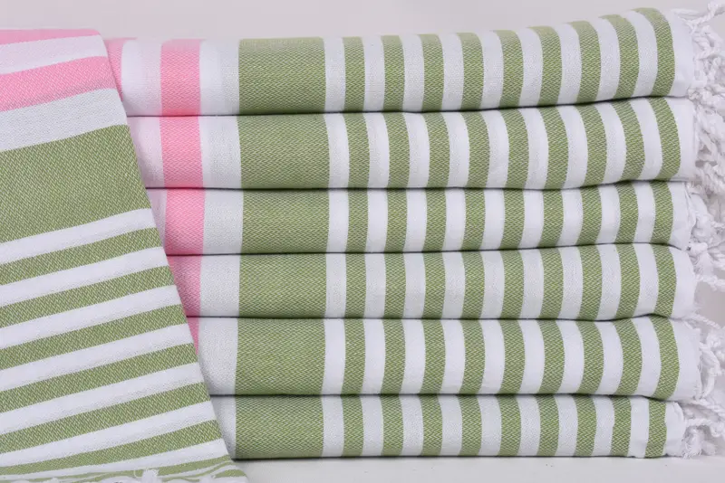 Schnell trocknendes Peshtemaltuch für Pool, Baumwolltuch, Wohnkulturgeschenke, leichtes türkisches Handtuch, Weihnachtsgeschenke, 68x36 Baumwollstreifentuch - 1