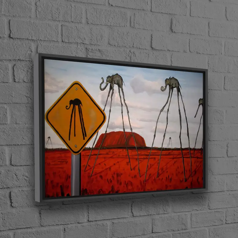 Salvador Dali Soyut Fil Gerçeküstü Kanvas Tablo